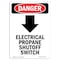 Signmission Safety Sign, OSHA Danger, 14" Height, Electrical Propane, Portrait OS-DS-D-1014-V-2232 - alternate 1